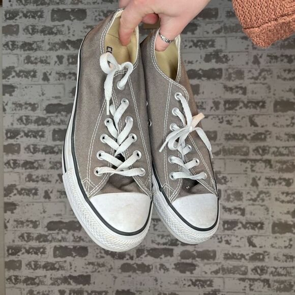 Converse Shoes - Converse | unisex gray lace up sneaker flats
